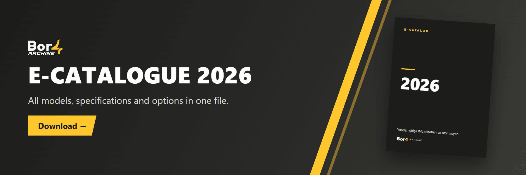 The Bor4 e-catalogue 2026 is out. All models, specifications and options in one file.